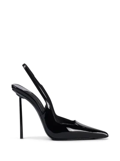 Le Silla 120mm Amelia Slingback Heeled Pumps In Black