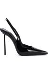 Le Silla 120mm Amelia Slingback Pumps In Black