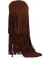 Le Silla 120mm Andy Fringe Boots In Brown