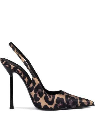 Le Silla 120mm Bella Leopard-print Slingback Pumps In Animal Print