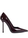 Le Silla 120mm Bella Patent-leather Pointed-toe Pumps In Red