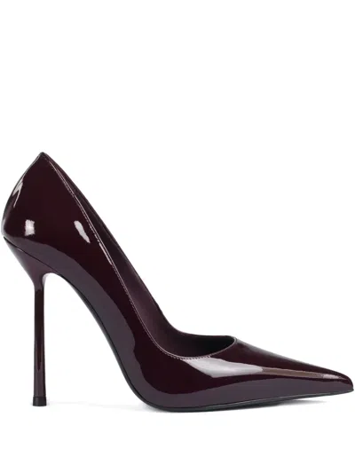 Le Silla 120mm Bella Patent-leather Pointed-toe Pumps In Red