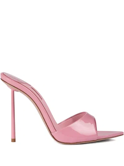 Le Silla 120mm Bella Patent Leather Stiletto Sandals In Pink