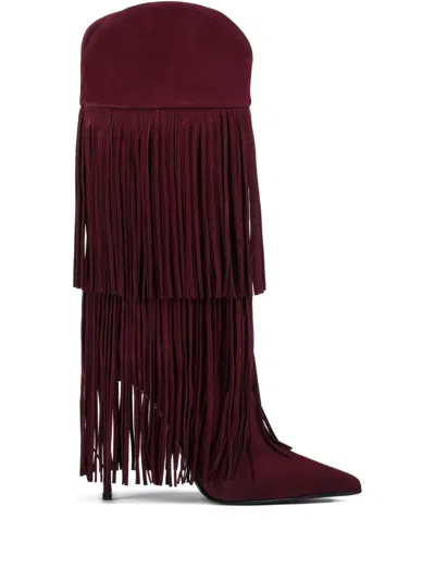 Le Silla 앤디 부츠 120mm In Burgundy