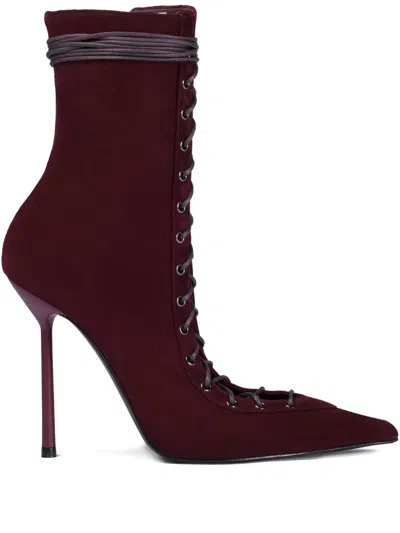 Le Silla 120mm Colette Ankle Boots In Red