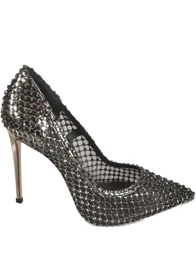 Le Silla 120mm Crystal-embellished Pumps In Black