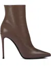 Le Silla 120mm Eva Pointed-toe Zip Boots In Brown