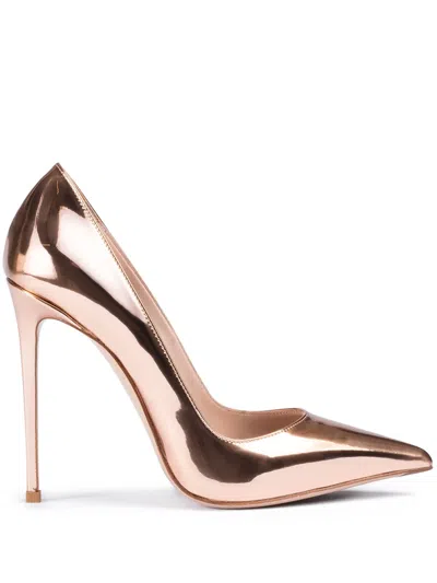 Le Silla 120mm Eva Pumps In Gold