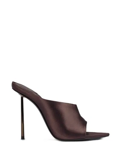 Le Silla 120mm Futura Mules In Brown