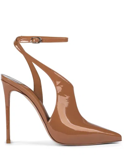 Le Silla 120mm Futura Pumps In Brown