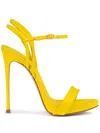 Le Silla 120mm Gwen Patent-leather Stiletto Sandals In Yellow