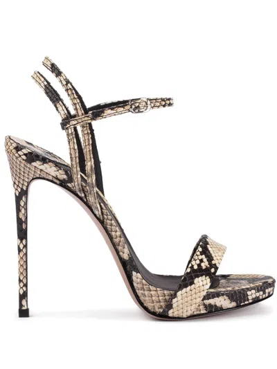 Le Silla 120mm Gwen Sandals In 中性色