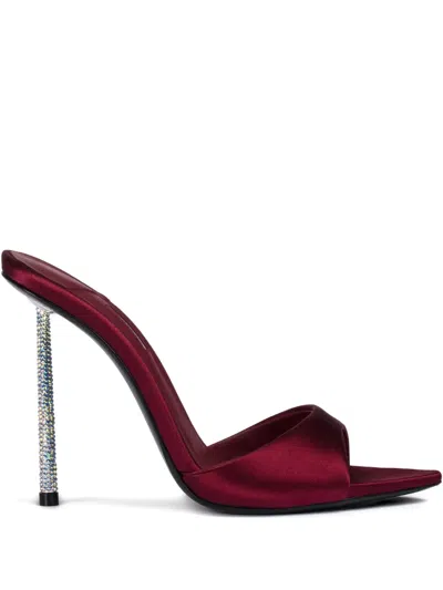 Le Silla 120mm Leather Heeled Sandals In Red
