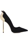 Le Silla 120mm Petalo Pointed-toe Pumps In Black