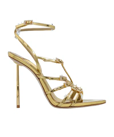 Le Silla 120mm Scarlet Strappy Sandals In Green