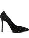 Le Silla 120mm Suede Crystal-embellished Pumps In Animal Print