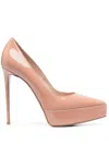 Le Silla Uma 125mm Patent-leather Pumps In Neutrals