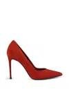 Le Silla 이바 스웨이드 펌프스 In Red