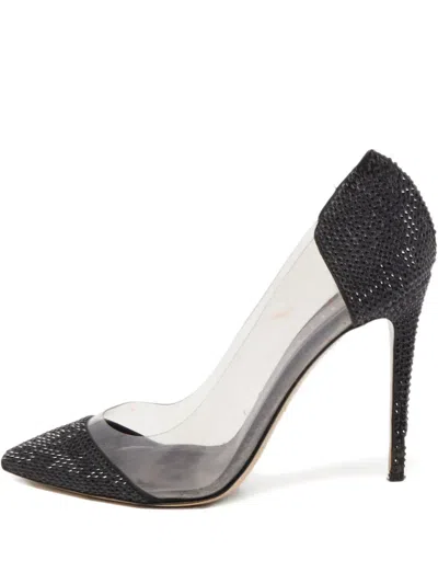 Pre-owned Le Silla 2024 Crystal Pumps In Black
