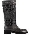 Le Silla 50mm Harley Boots In 黑色