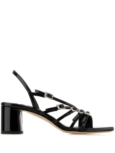 Le Silla 55mm Scarlet Kabir Sandals In Black