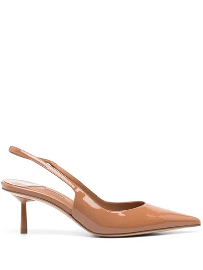 Le Silla 60mm Bella Slingback Pumps In Brown
