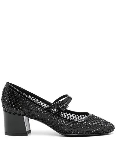 Le Silla 60mm Gilda Stocking Pumps In Black