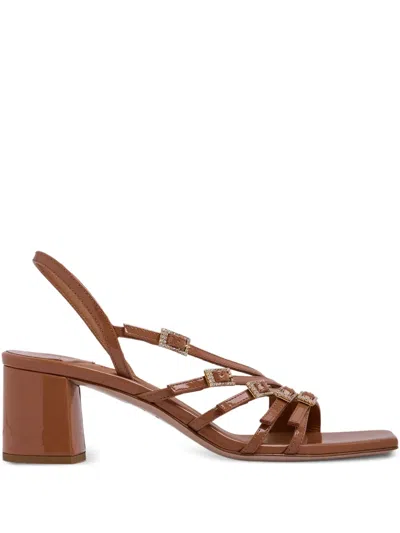 Le Silla 60mm Scarlet Kabir Sandals In Brown