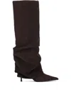 Le Silla 80mm Andy Slouchy Calf-length Boots In Brown