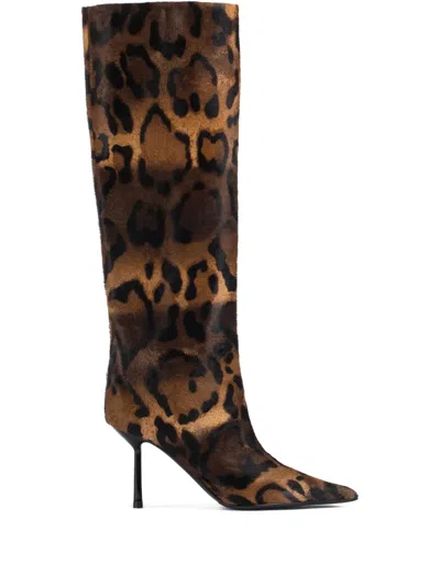 Le Silla 80mm Bella Boots In Brown