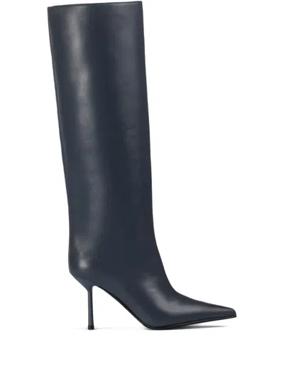 Le Silla 80mm Bella Boots In Blue