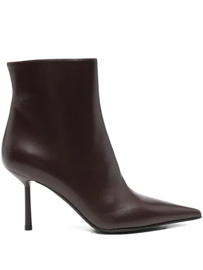 Le Silla 80mm Bella Pointed-toe Stiletto Boots In Red
