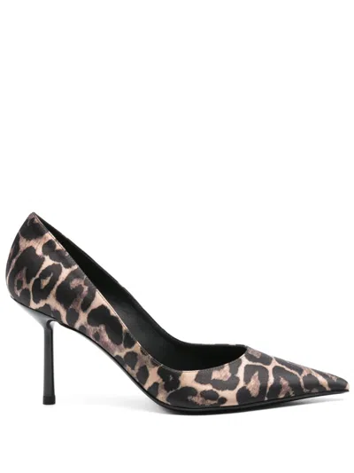 Le Silla 80mm Bella Pumps In Brown