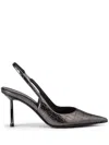 Le Silla Pointed High-heeled Sandals In Grey