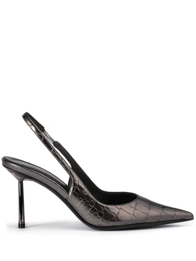 Le Silla Pointed High-heeled Sandals In Black