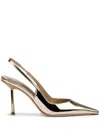 Le Silla 80mm Bella Pumps In Gold