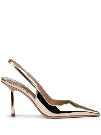 Le Silla 80mm Bella Pumps In Metallic