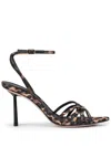 Le Silla 80mm Bella Sandals In Brown