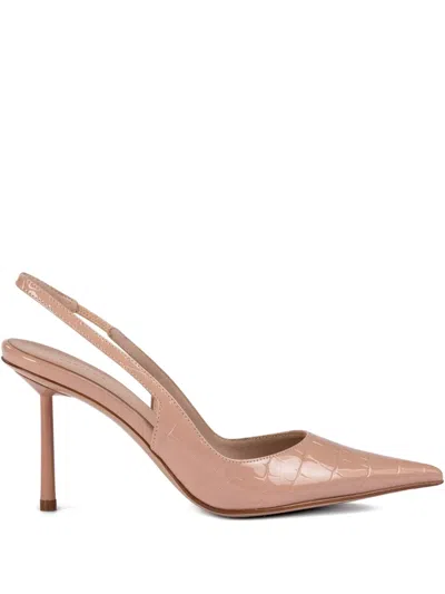 Le Silla 80mm Bella Slingback Pointed-toe Pumps In Neutral