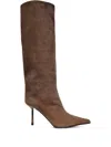 Le Silla 80mm Bella Stiletto-heel Pointed-toe Boots In Brown