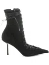 Le Silla 80mm Colette Lace-up Boots In Black