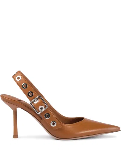 Le Silla 80mm Courtney Slingback Pumps In 褐色