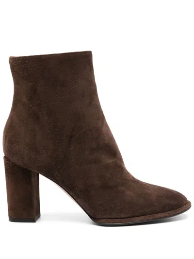 Le Silla 80mm Elsa Ankle Boots In Brown