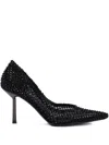 Le Silla Gilda 80mm Crystal-embellished Pumps In Black