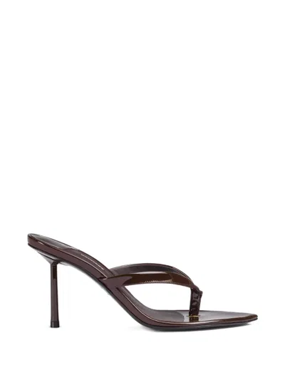 Le Silla 80mm Gisele Mules In Brown