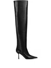 Le Silla Bella Knee Length Pointed Toe Stiletto Boots In Black