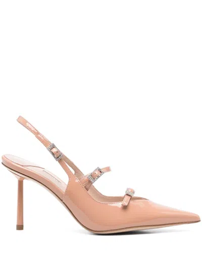 Le Silla 80mm Morgana Slingback Pumps In Neutrals