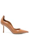 Le Silla 80mm Patent Pumps In Brown