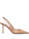 Le Silla 80mm Slingback Pointed-toe Pumps In Neutral