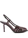 Le Silla 85mm Crystal-embellished Sandals In Red